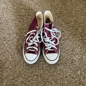 Burgundy converse